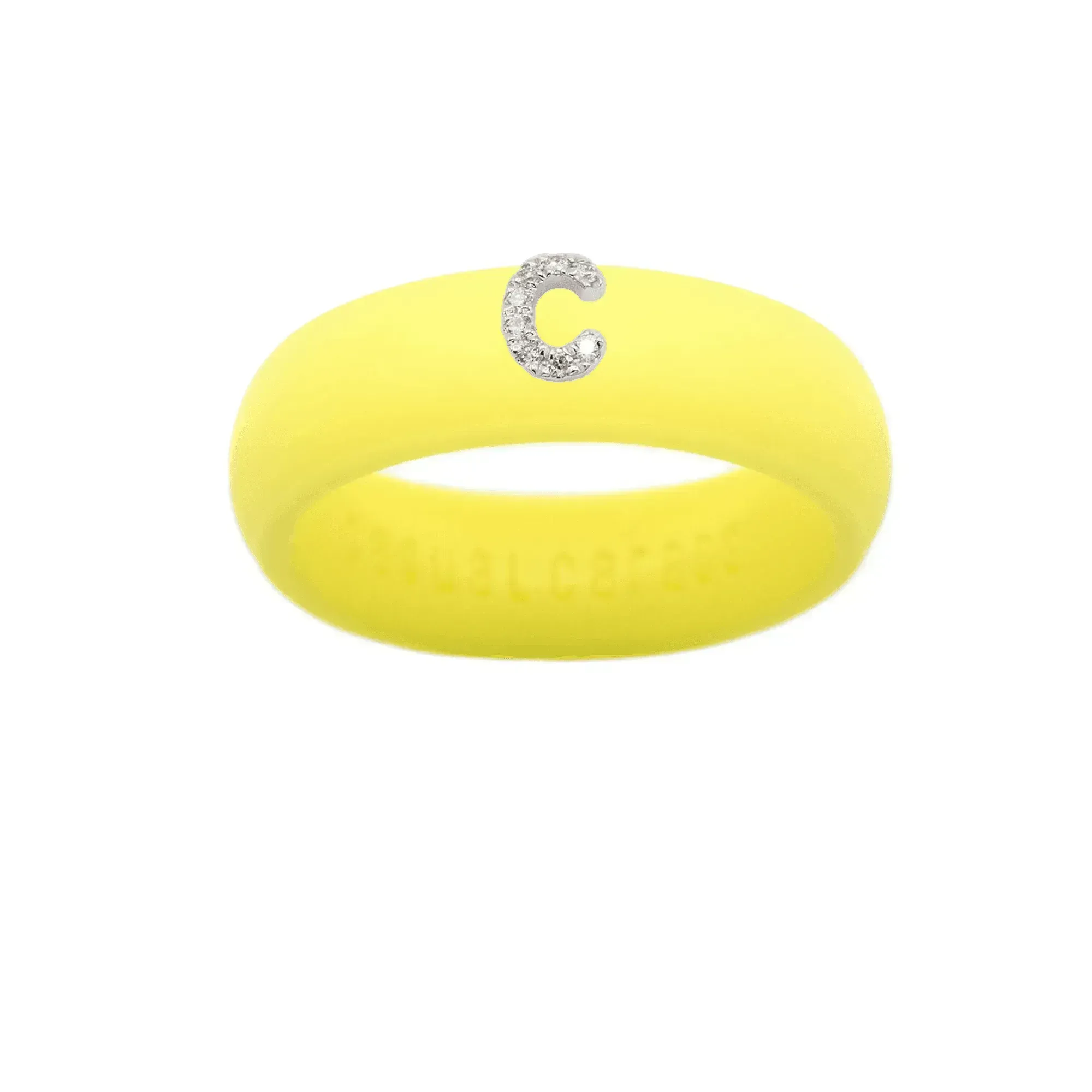“C” Diamond Initial - Size 4
