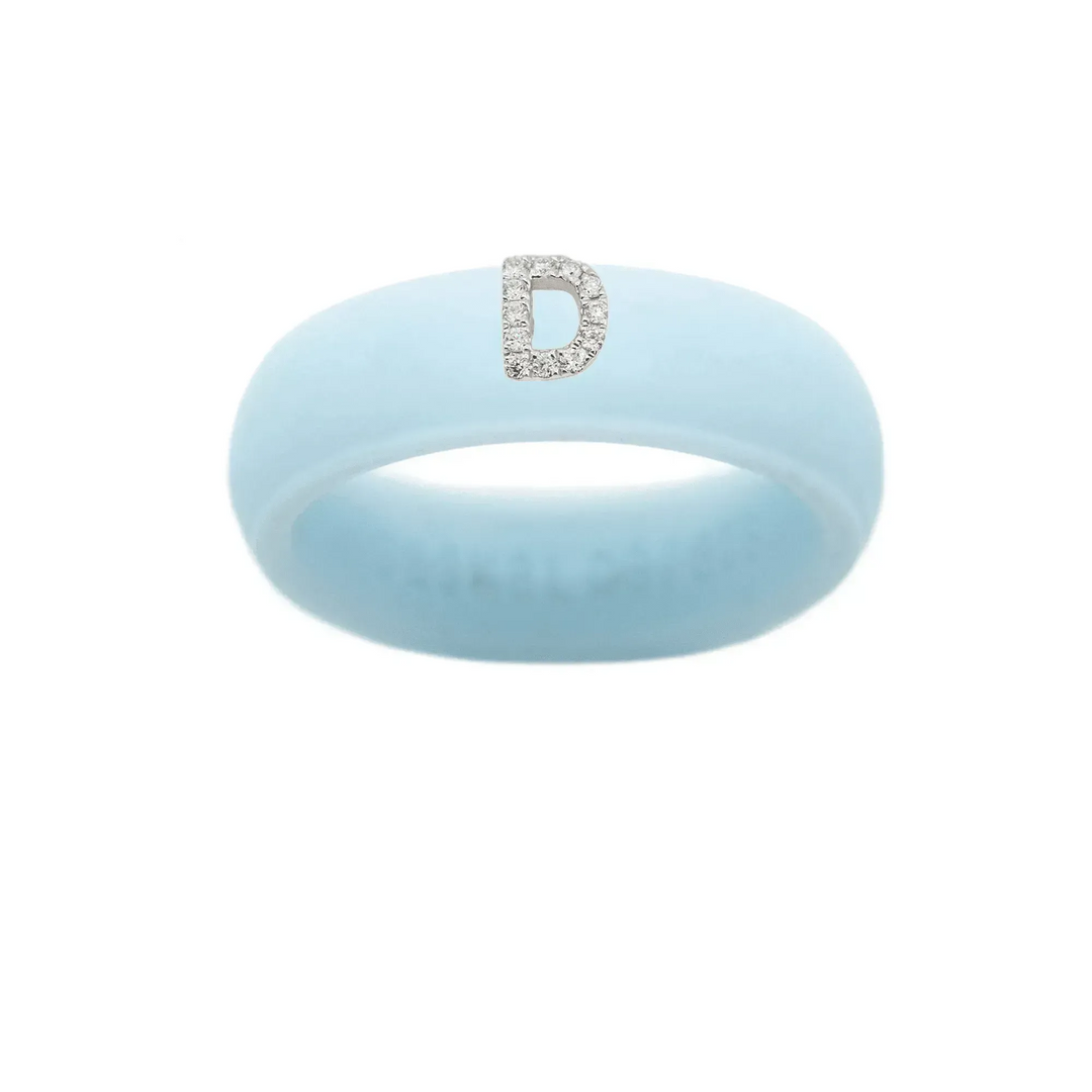 “D” Diamond Initial - Size 5