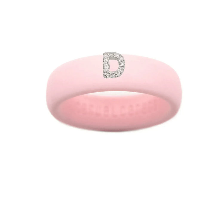 “D” Diamond Initial - Size 5
