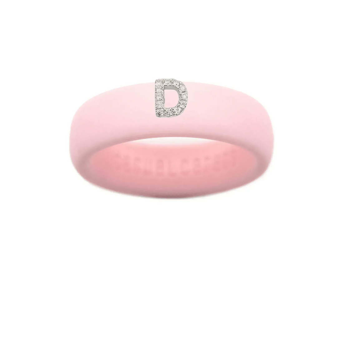 “D” Diamond Initial - Size 5