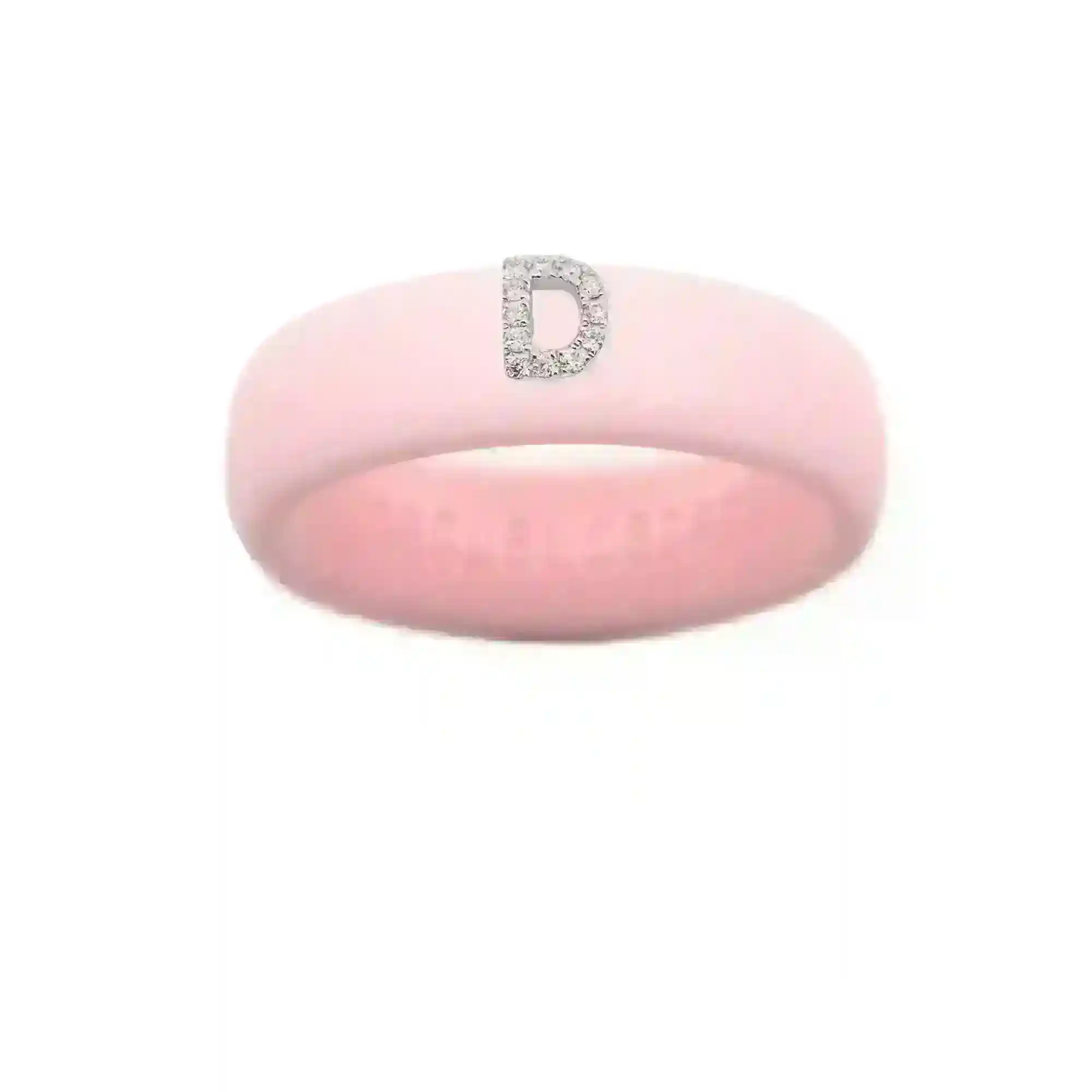 “D” Diamond Initial - Size 5