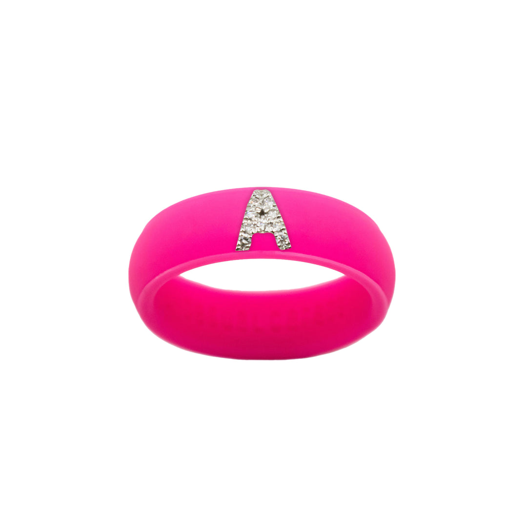 “A” Diamond Initial - Size 4