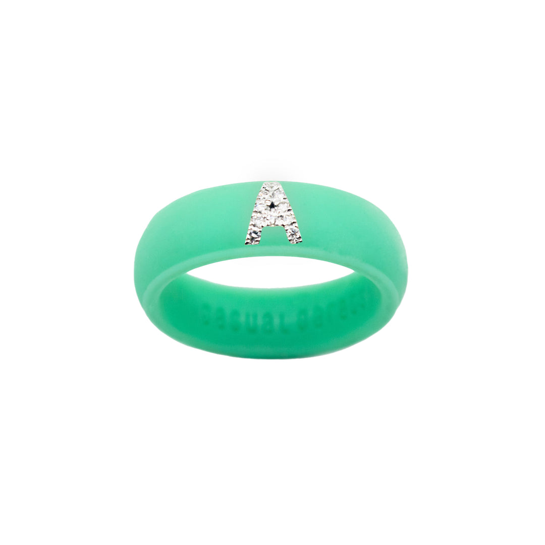 “A” Diamond Initial - Size 4