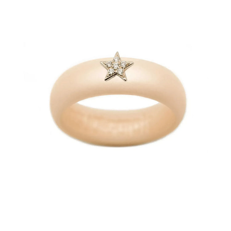 Diamond Star Silicone Ring - Size 4