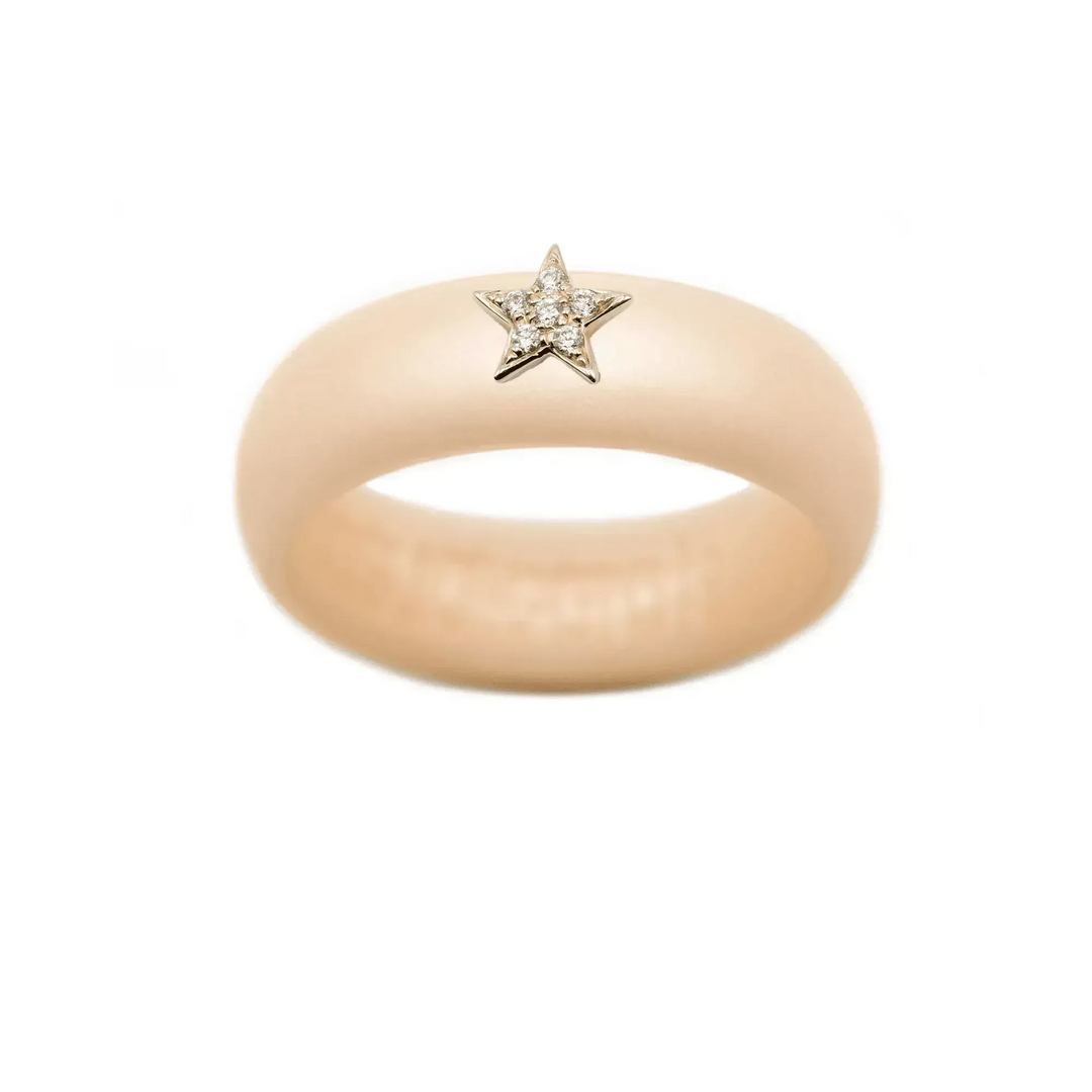 Diamond Star Silicone Ring - Size 4