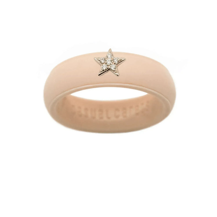 Diamond Star Silicone Ring - Size 4