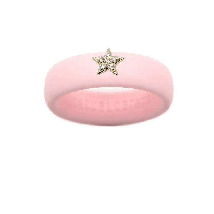 Diamond Star Silicone Ring - Size 9
