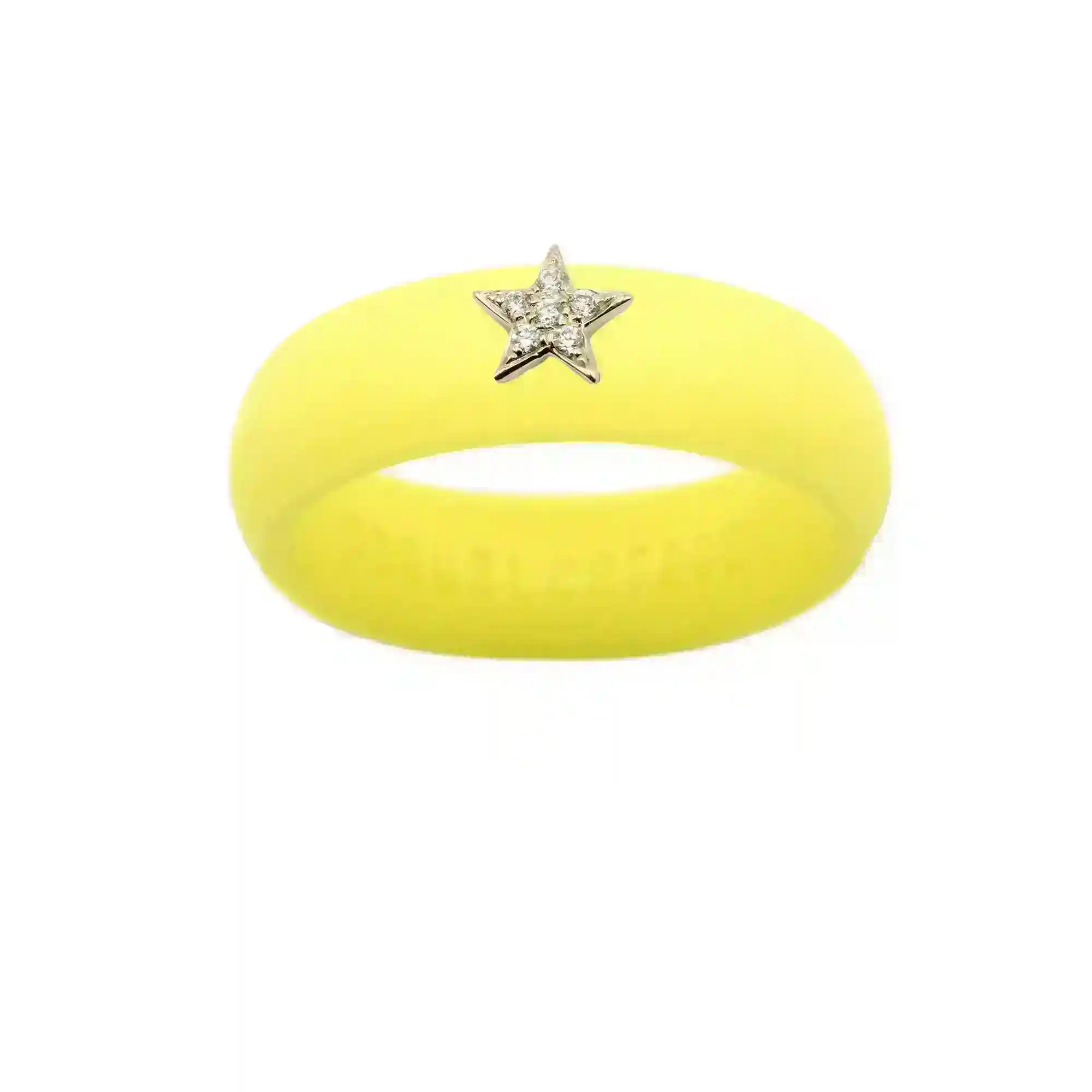 Diamond Star Silicone Ring - Size 9