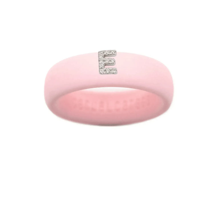 “E” Diamond Initial - Size 8