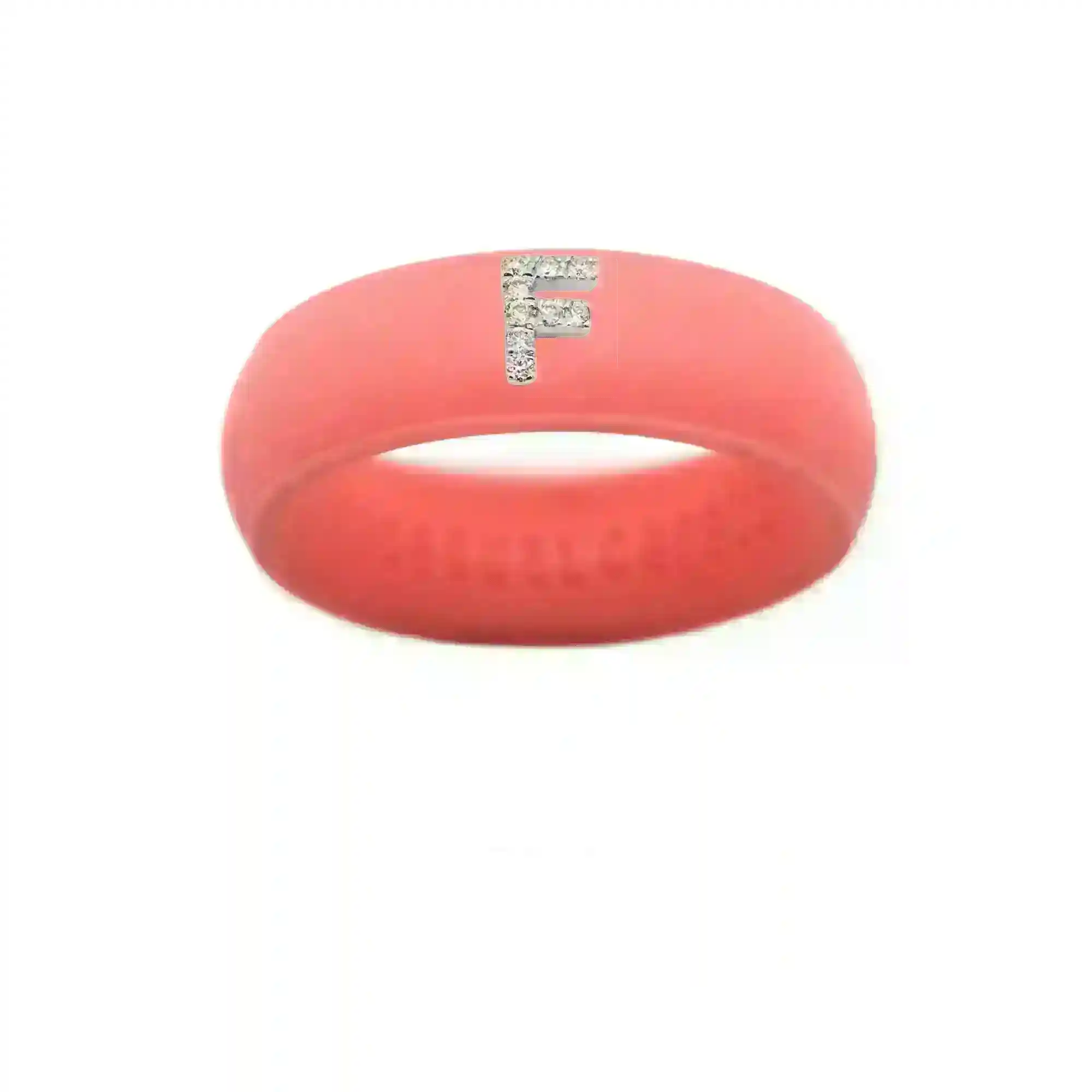 “F” Diamond Initial - Size 8