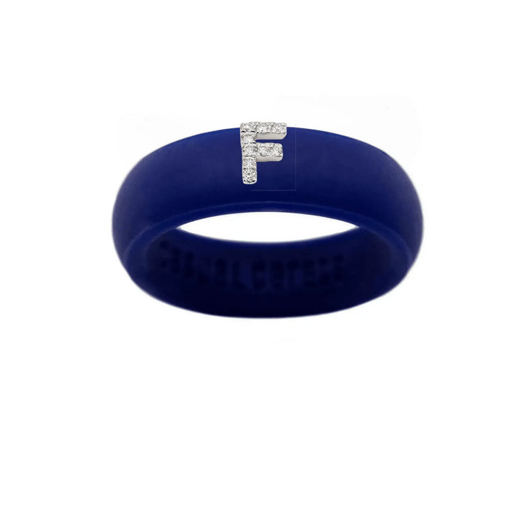 “F” Diamond Initial - Size 6