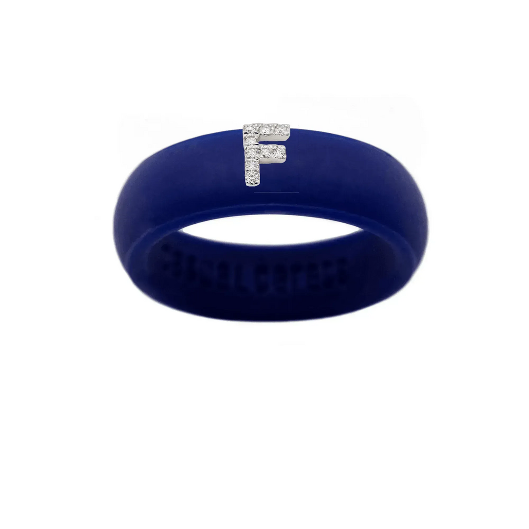 “F” Diamond Initial - Size 6