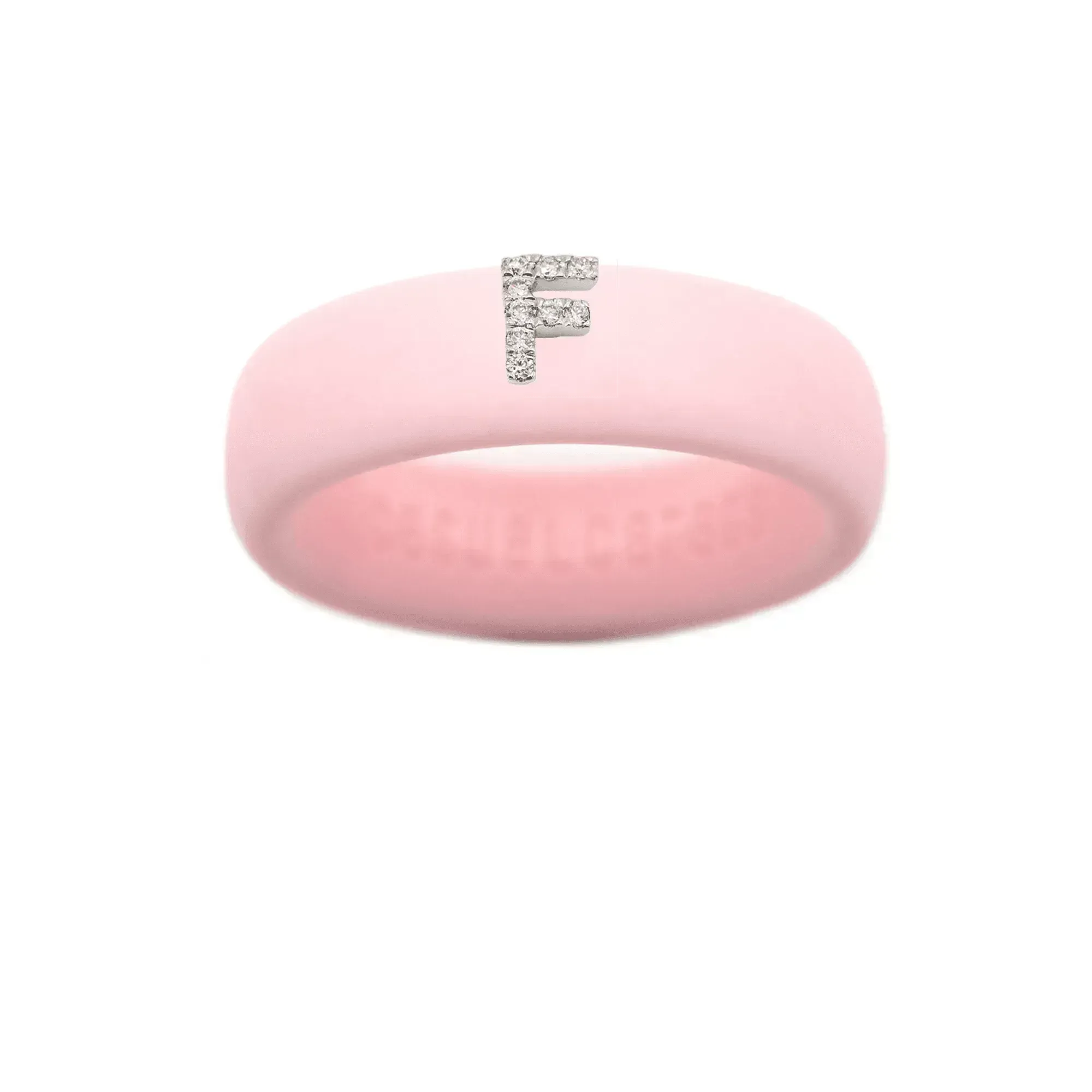 “F” Diamond Initial - Size 4