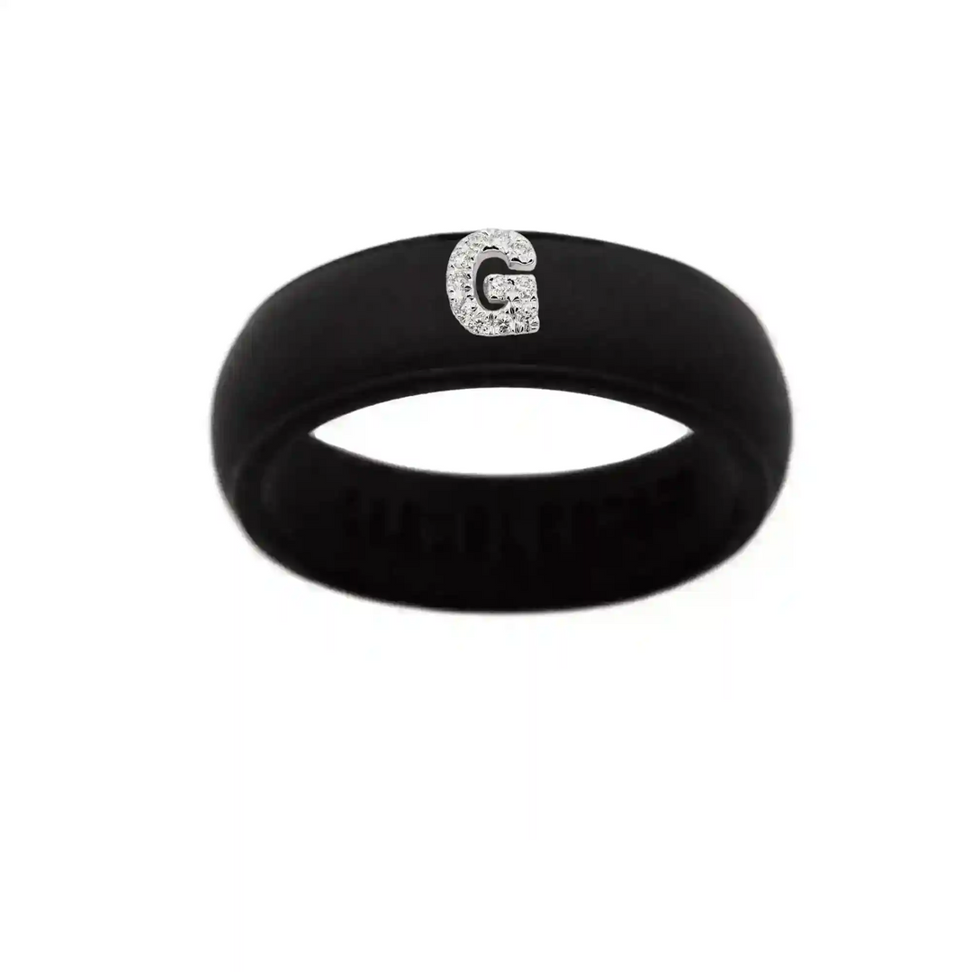“G” Diamond Initial - Size 7