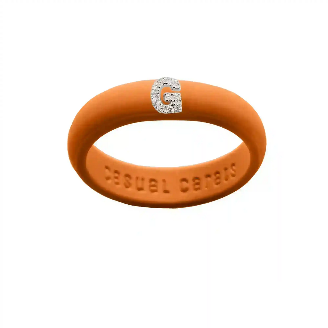 “G” Diamond Initial - Size 7