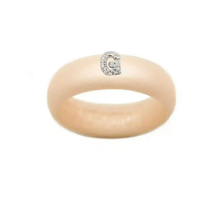 “G” Diamond Initial - Size 7