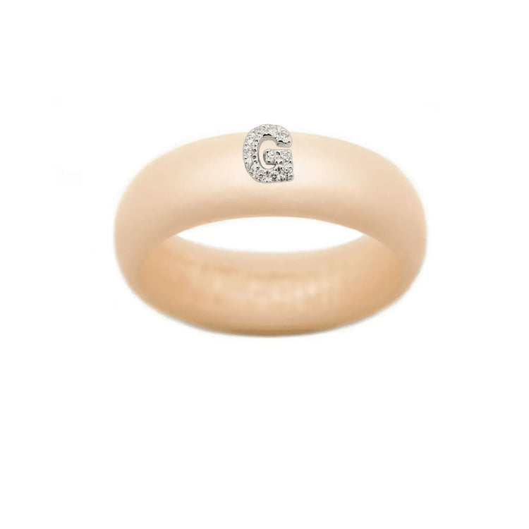 “G” Diamond Initial - Size 6