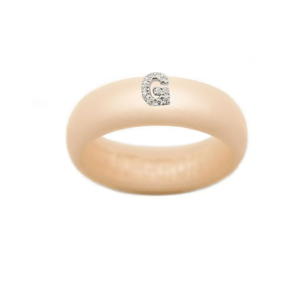 “G” Diamond Initial - Size 6