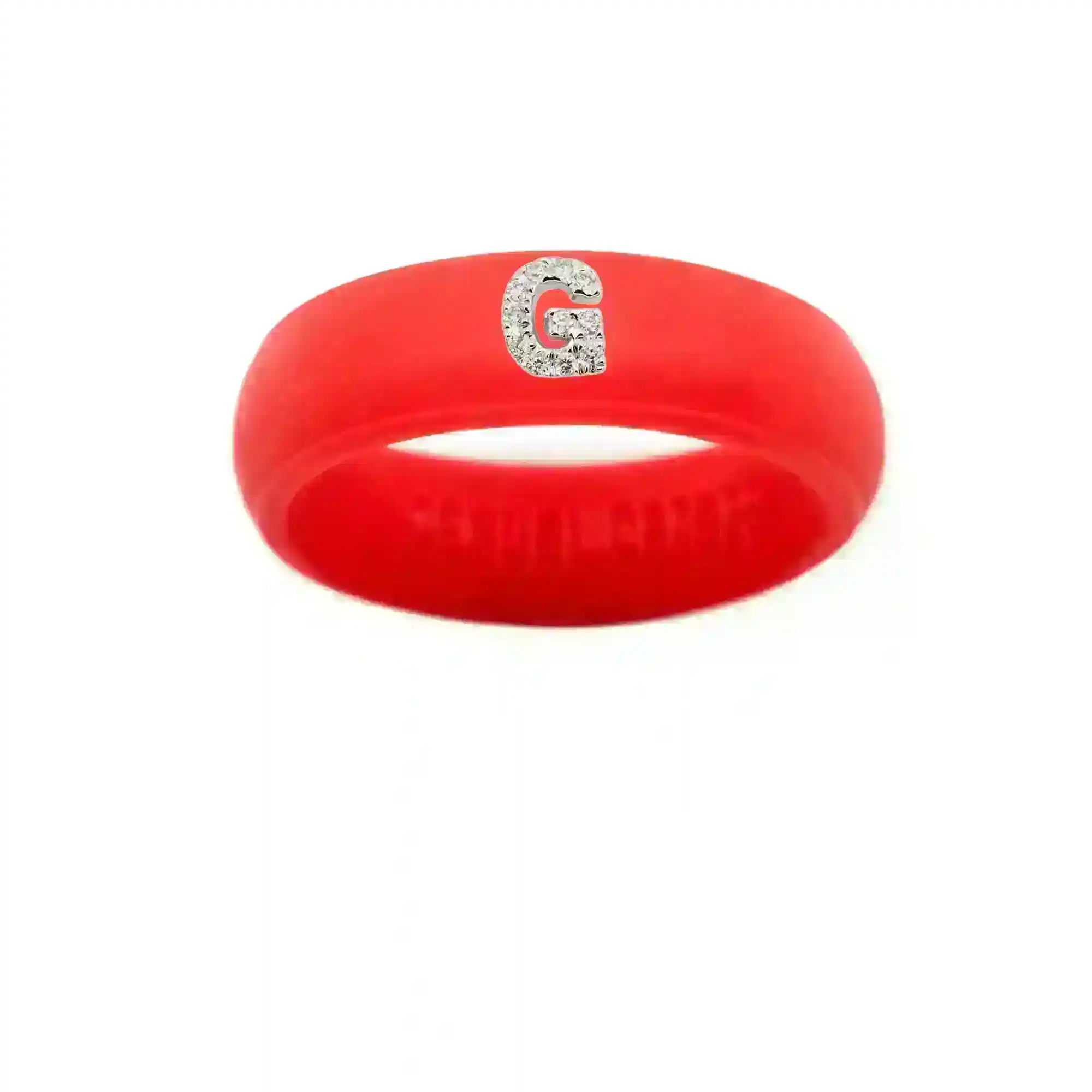 “G” Diamond Initial - Size 8