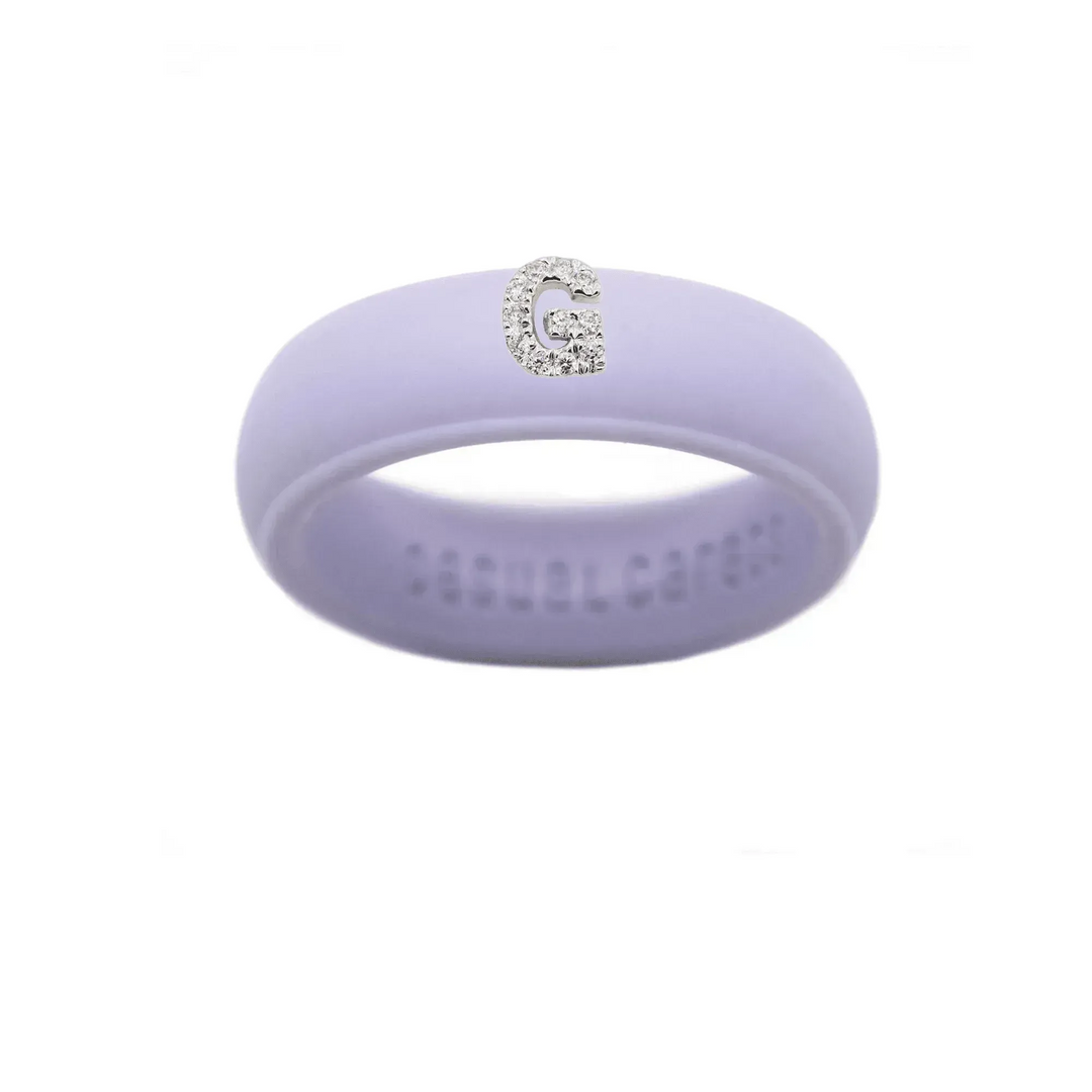 “G” Diamond Initial - Size 6