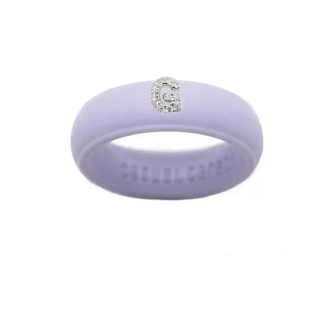 “G” Diamond Initial - Size 7