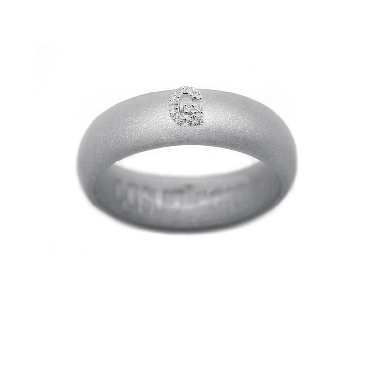 “G” Diamond Initial - Size 6