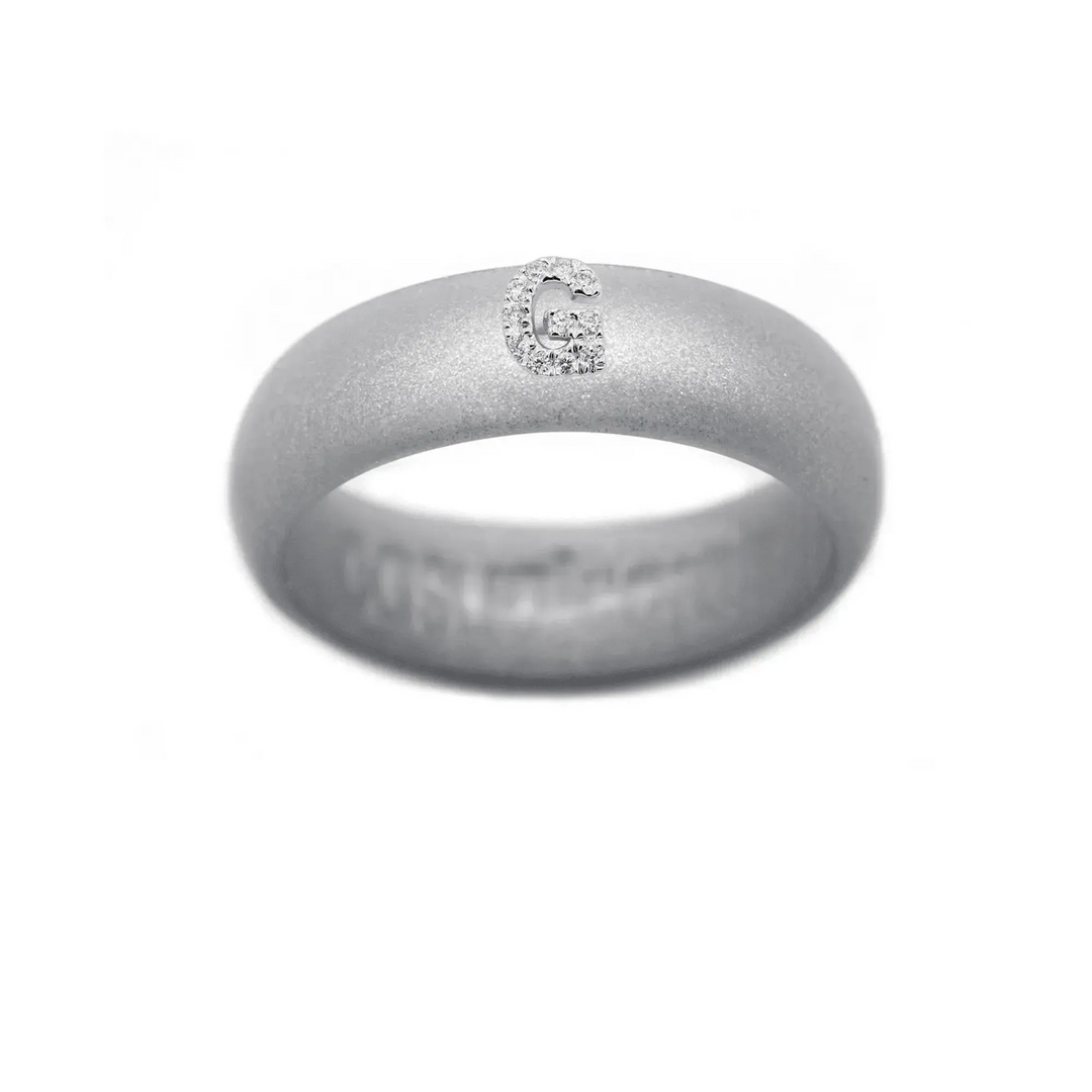 “G” Diamond Initial - Size 6