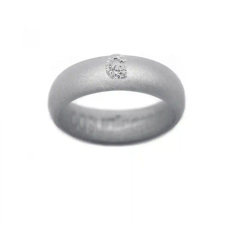 “G” Diamond Initial - Size 7