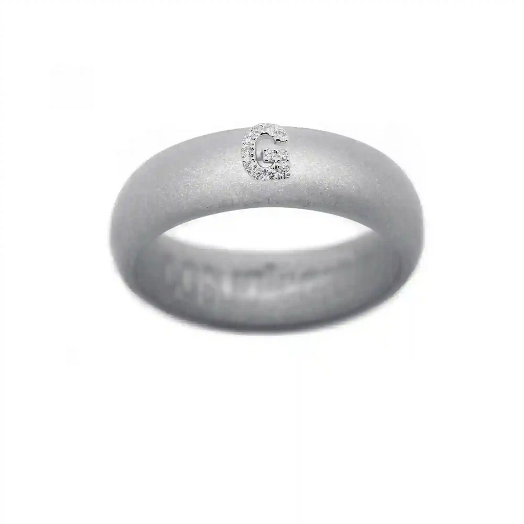 “G” Diamond Initial - Size 7