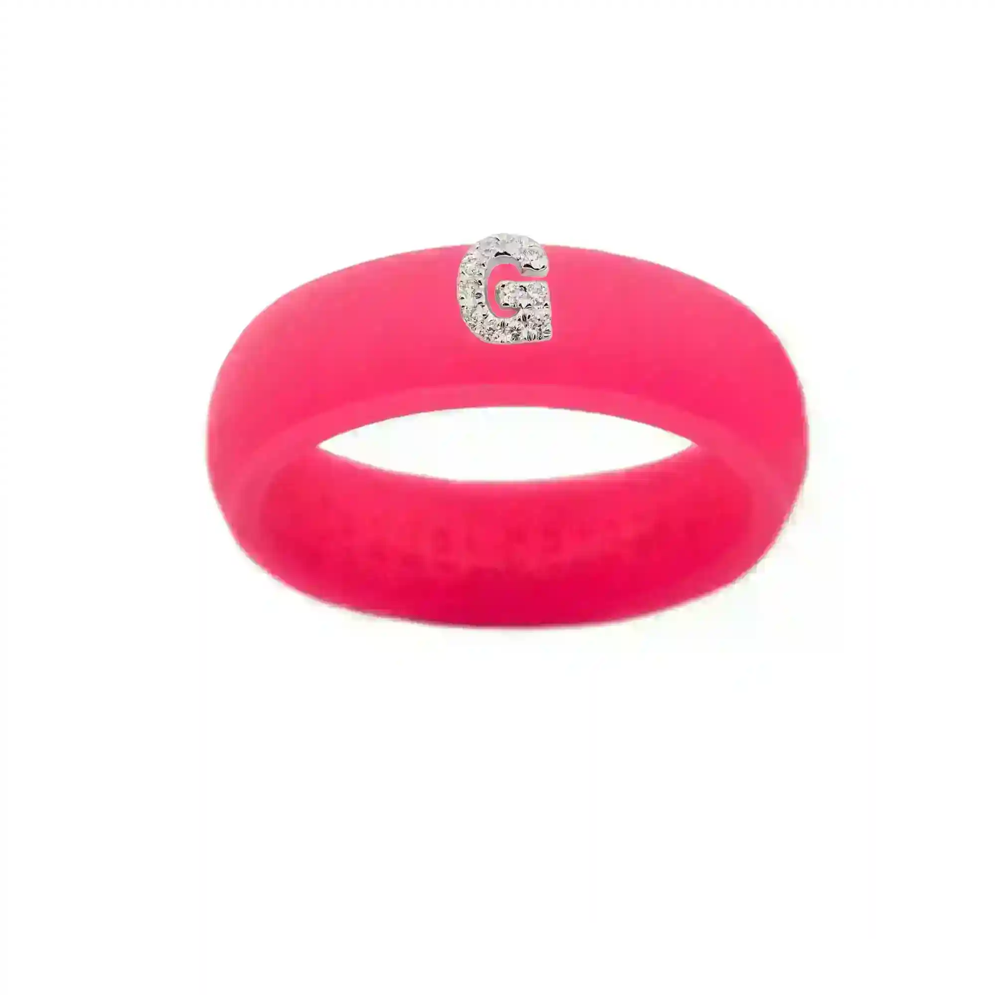 “G” Diamond Initial - Size 7