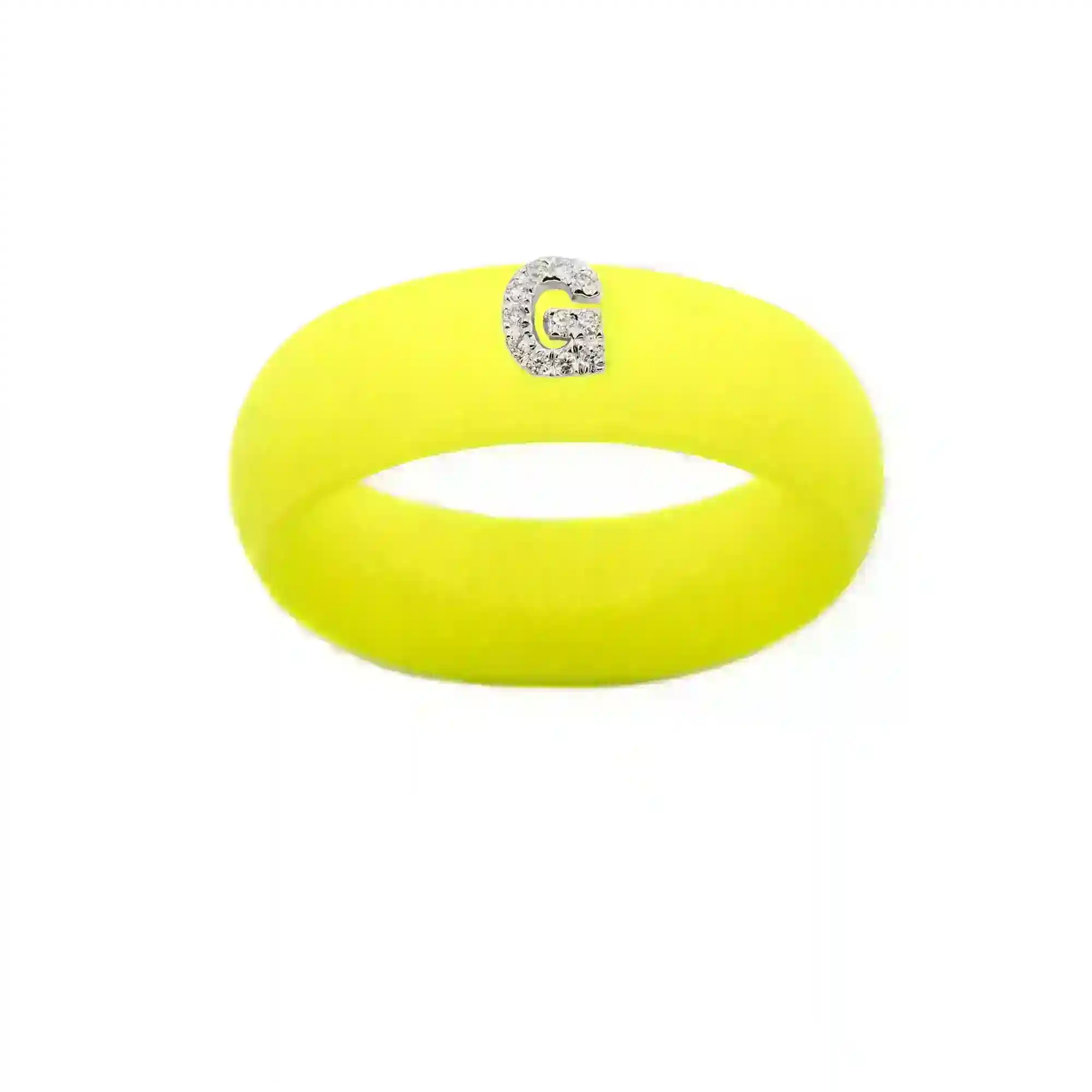 “G” Diamond Initial - Size 7