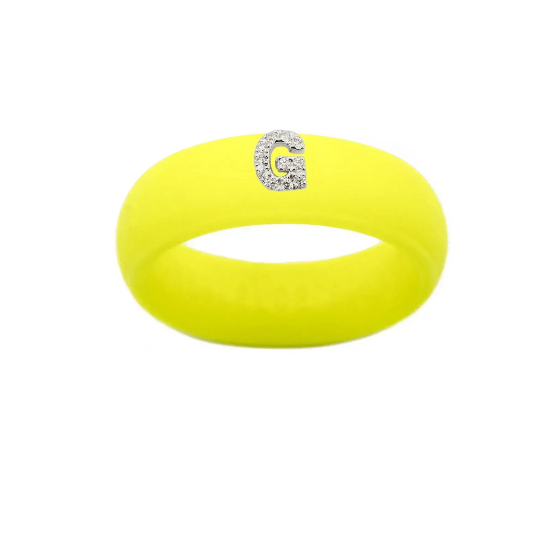 “G” Diamond Initial - Size 6