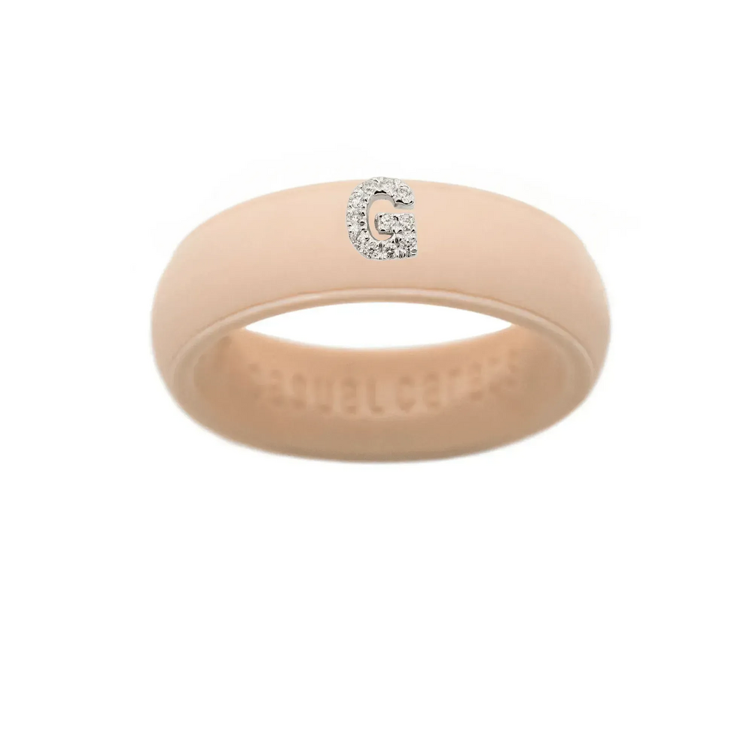 “G” Diamond Initial - Size 6