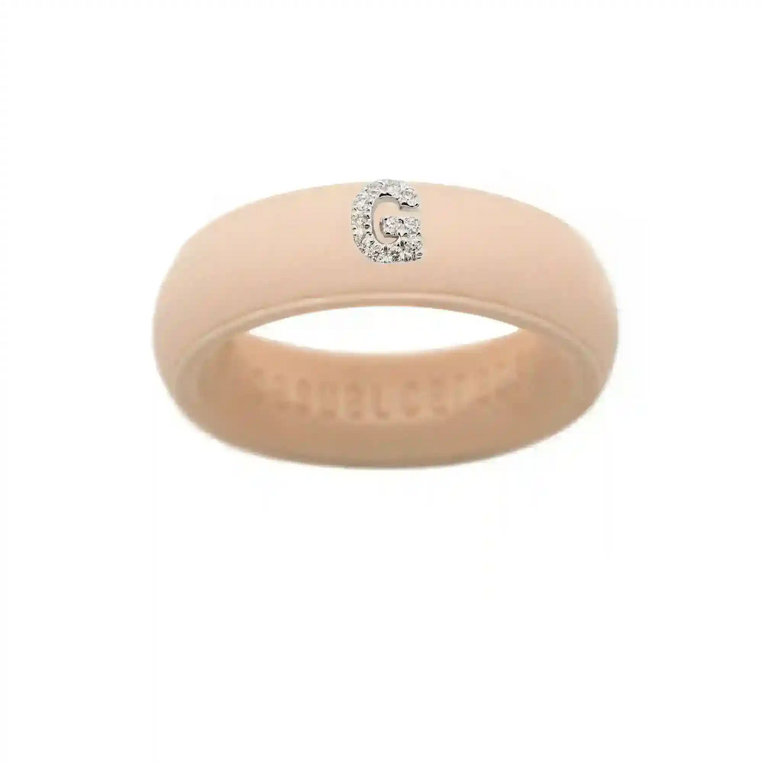 “G” Diamond Initial - Size 7