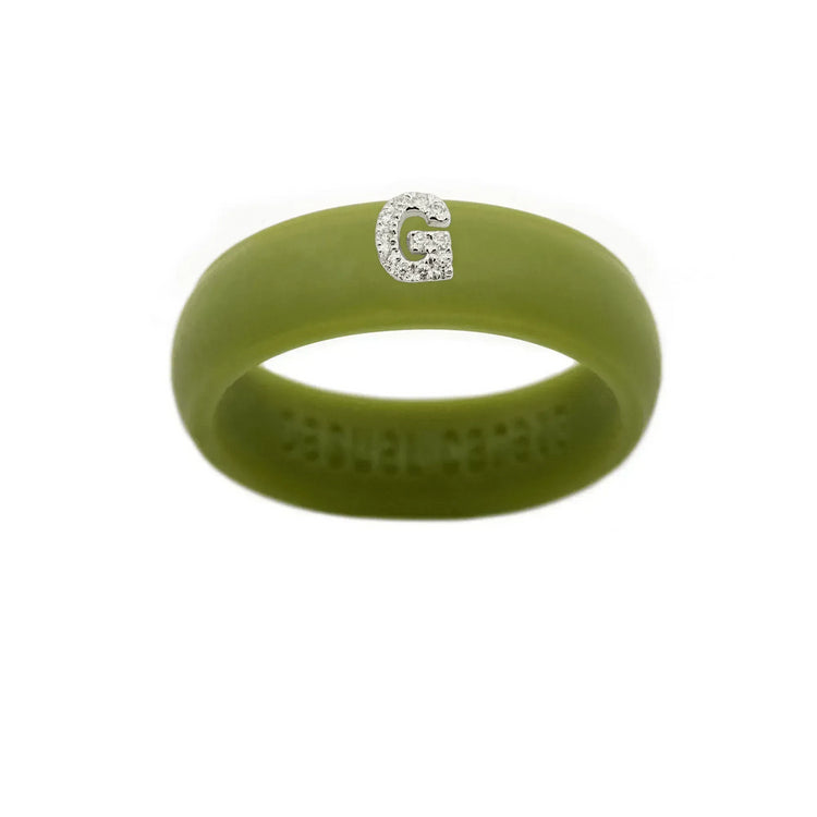 “G” Diamond Initial - Size 6