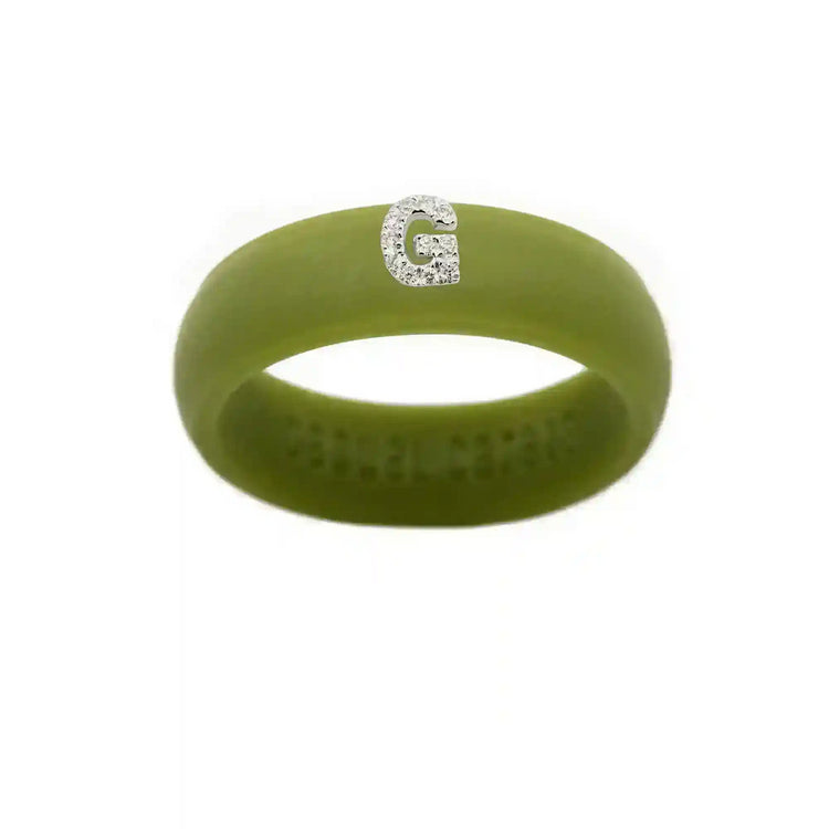 “G” Diamond Initial - Size 7