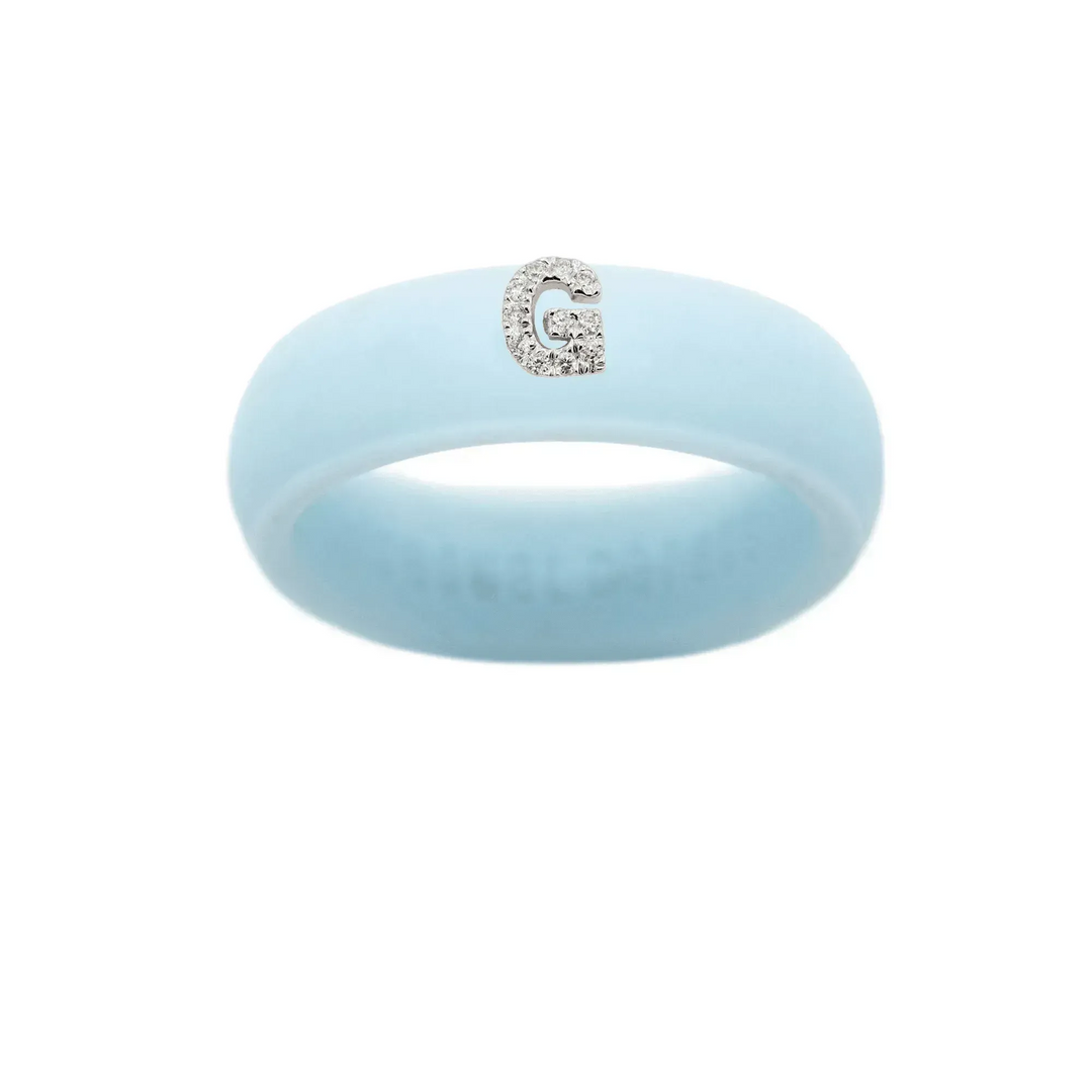 “G” Diamond Initial - Size 6