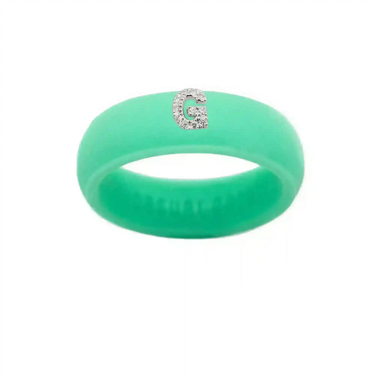 “G” Diamond Initial - Size 7