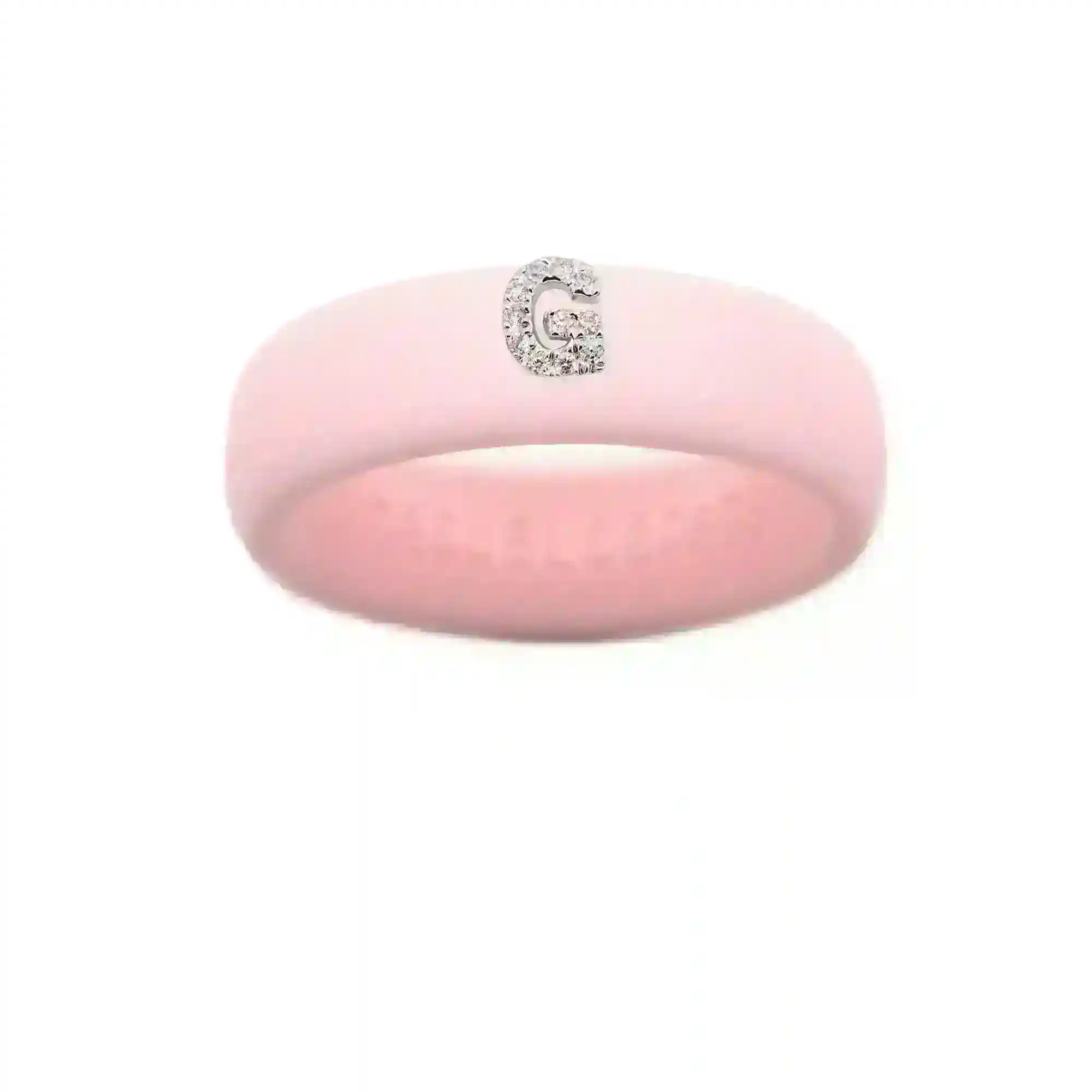 “G” Diamond Initial - Size 7