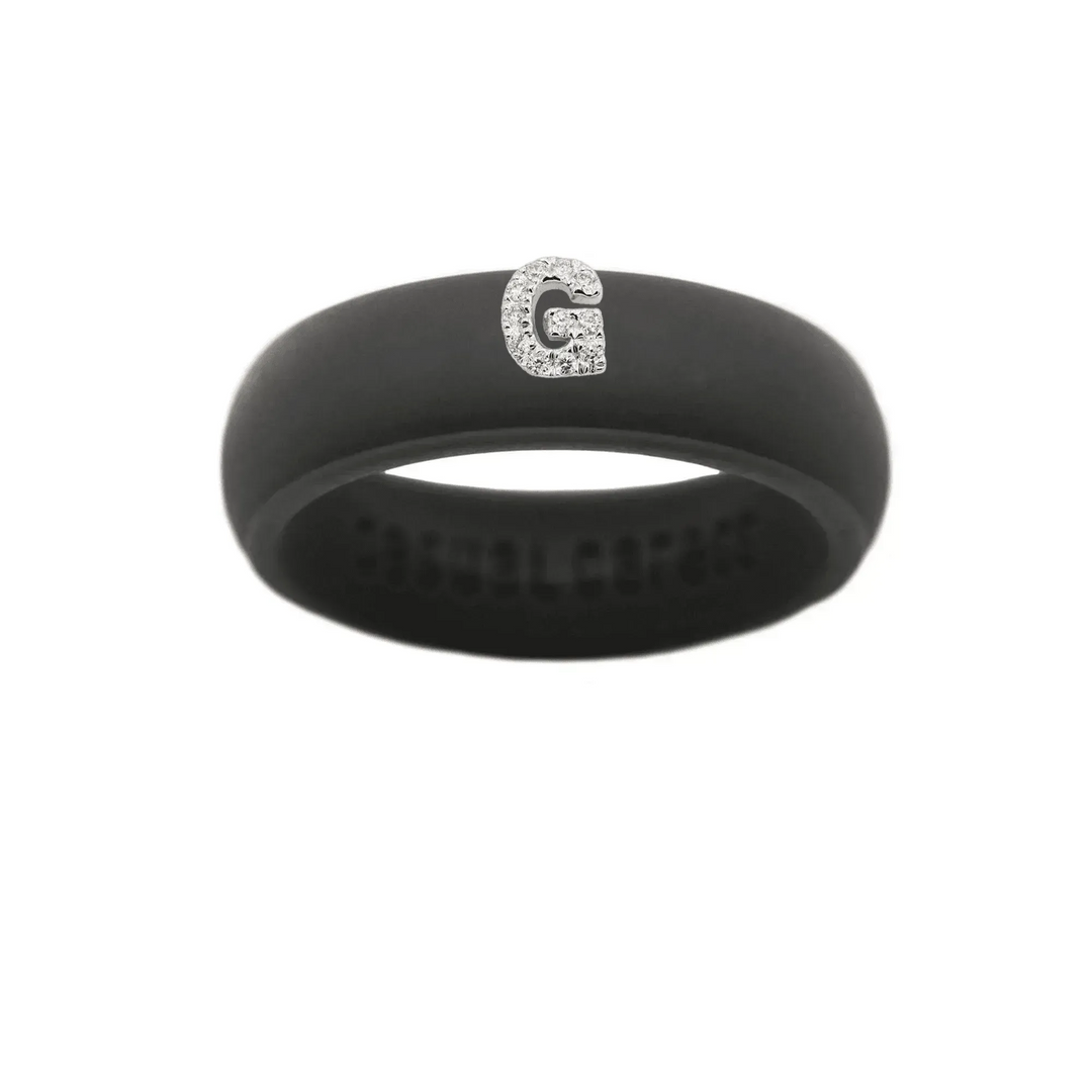 “G” Diamond Initial - Size 6