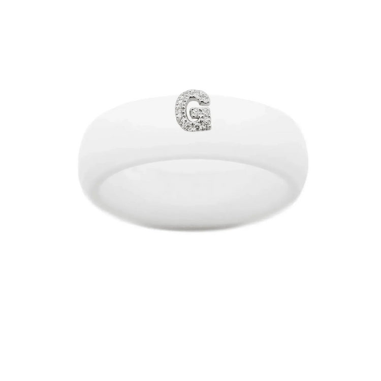 “G” Diamond Initial - Size 6