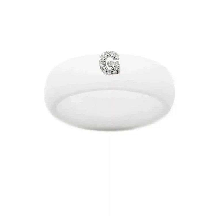 “G” Diamond Initial - Size 7