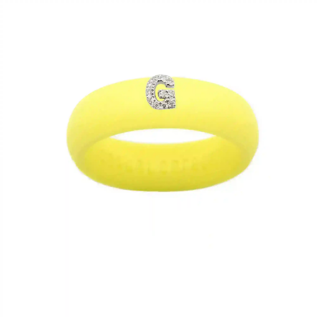 “G” Diamond Initial - Size 7