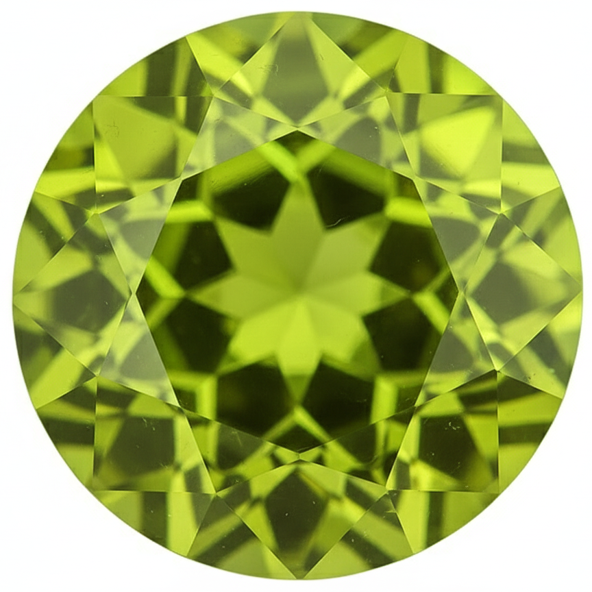 August - Peridot Silicone Ring