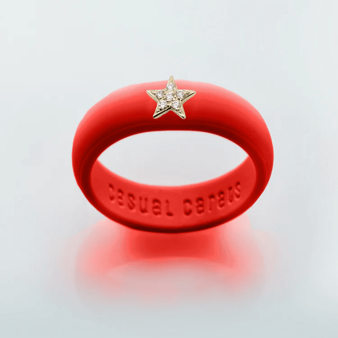 Diamond Star Silicone Ring