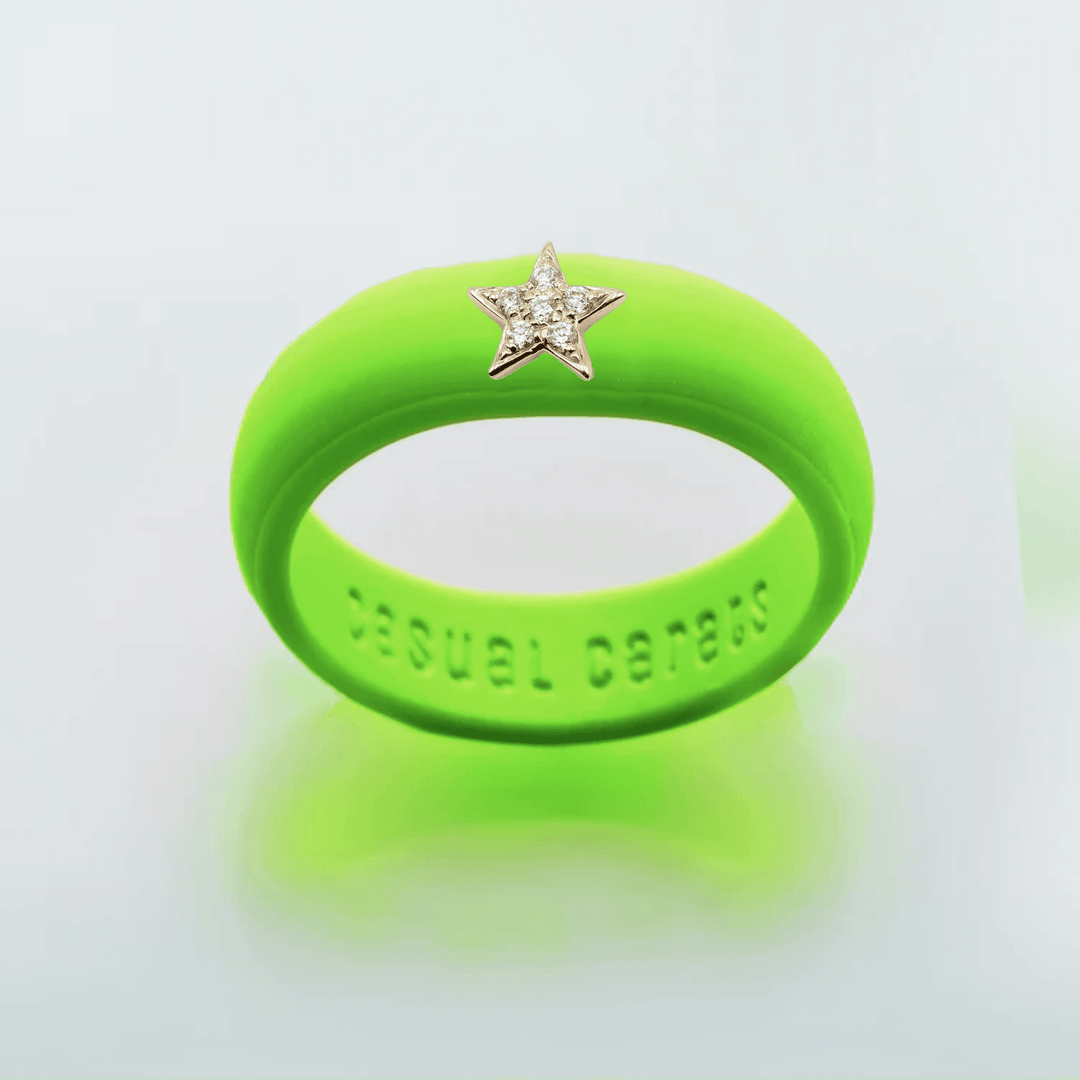 Diamond Star Silicone Ring