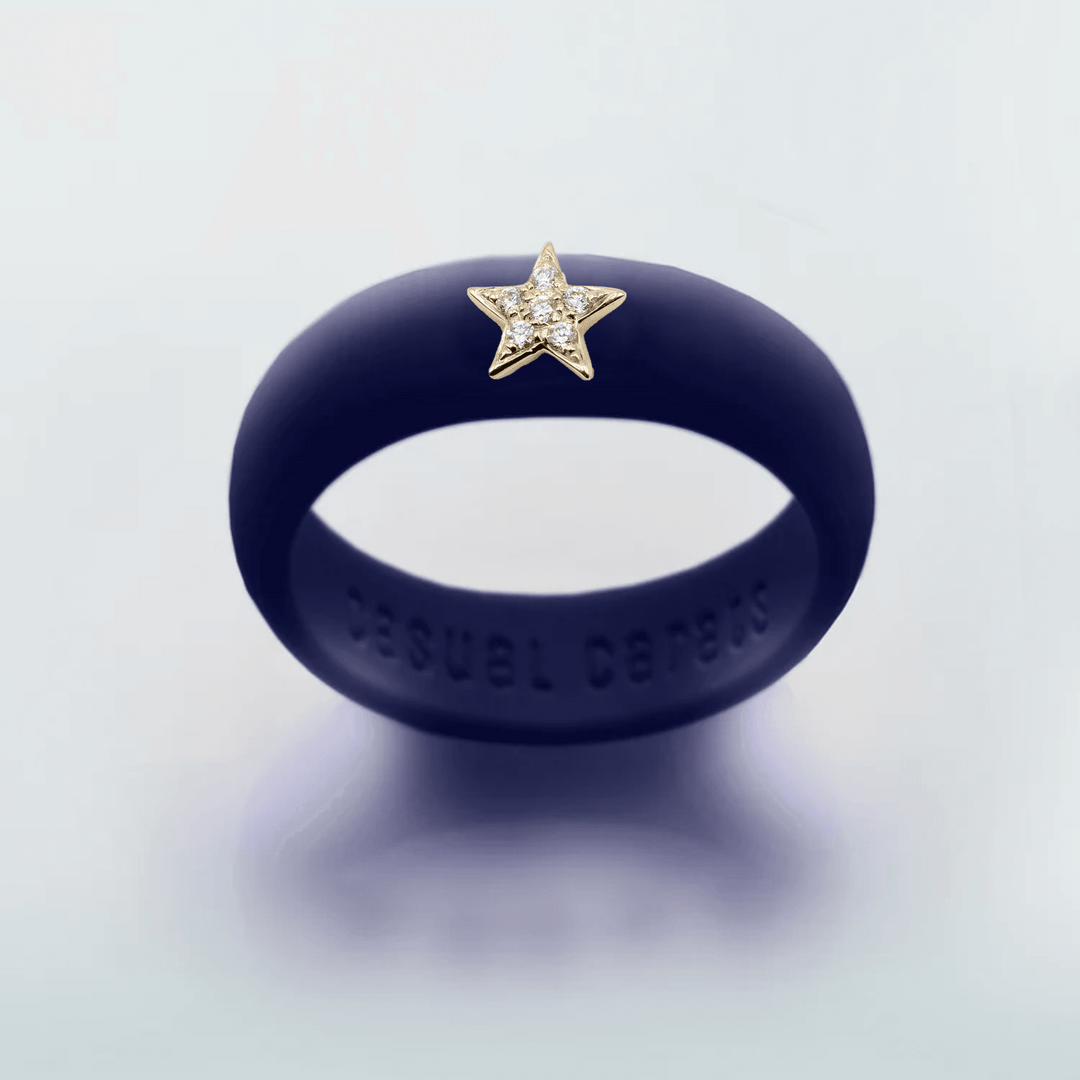 Diamond Star Silicone Ring