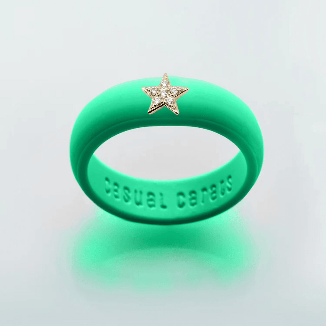 Diamond Star Silicone Ring