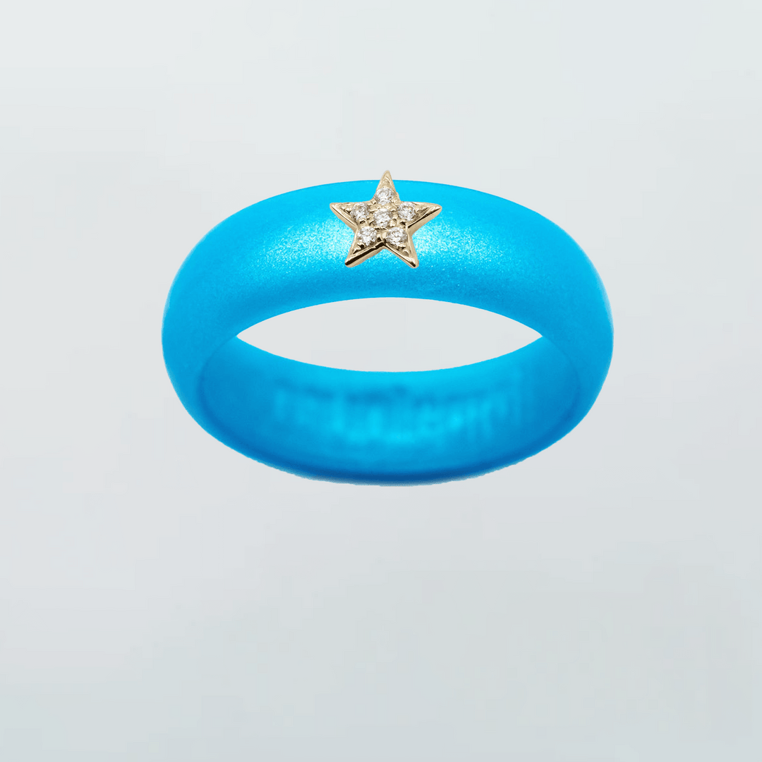 Diamond Star Silicone Ring