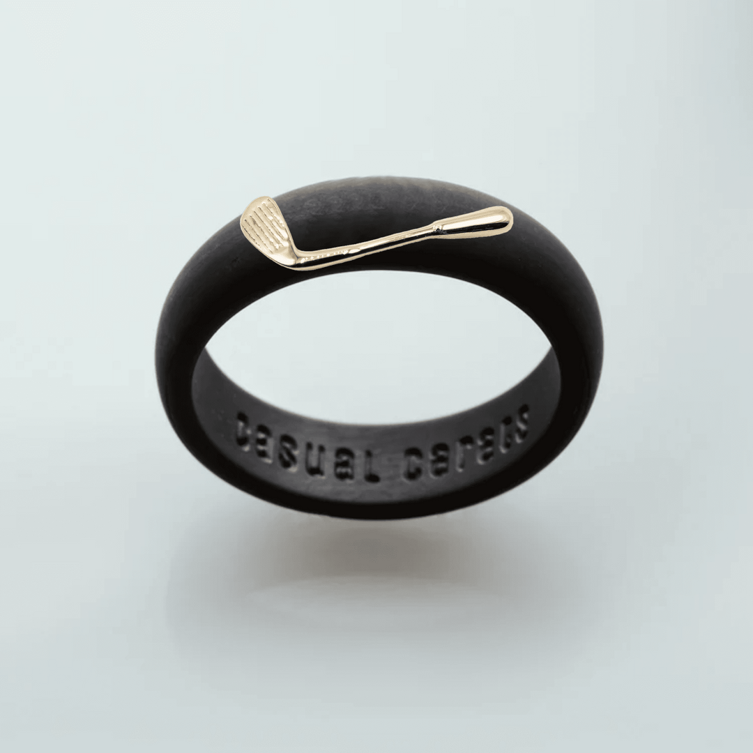 14K Golf Club Silicone Ring